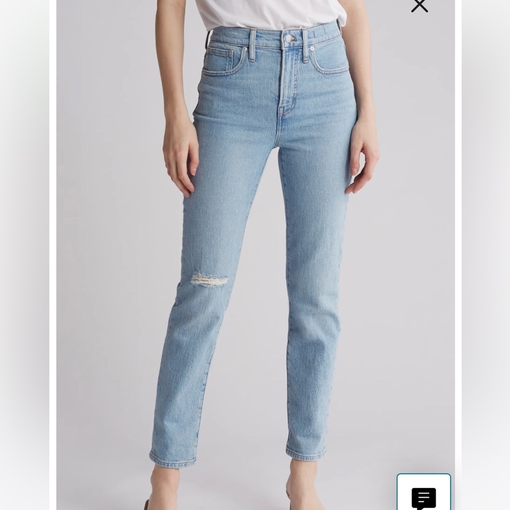 Madewell The Perfect Vintage Ripped Knee Jeans